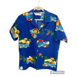 Vintage 70's 80s Shoreline Hawaiian Men's Shirt, Size large